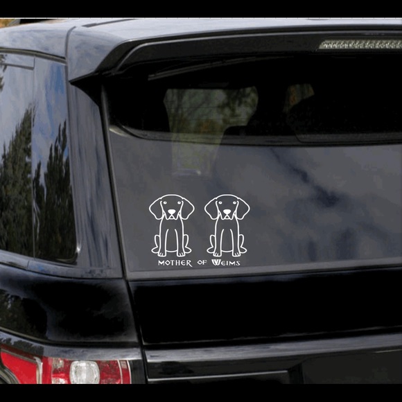 Weimaraner Mom Car Decal - Picture 2 of 3